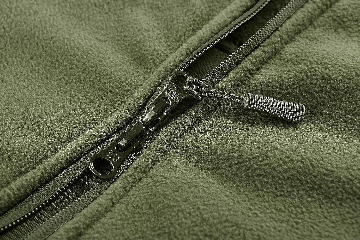 CRYSULLY Mens Military Tactical Sport Warm Fleece Hooded Outdoor Adventure Jacket Coats
