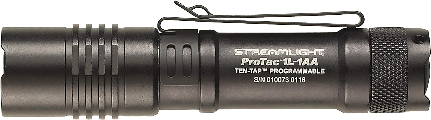 Streamlight 88061 ProTac 1L-1AA 350-Lumen Dual Fuel Professional Tactical Light, Black